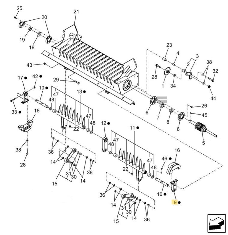 87038896, 87643649 crank arm LH