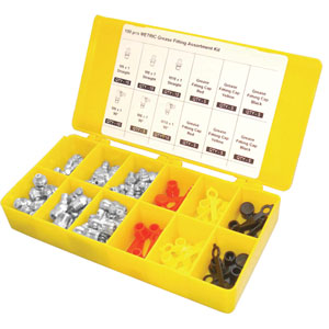 100 pcs of SAE Grease Fittings & Caps
