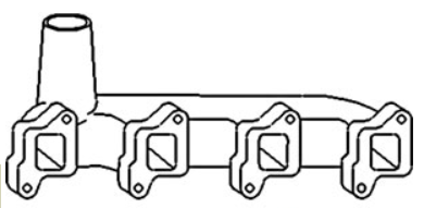 C5NE9430D Exhaust Manifold